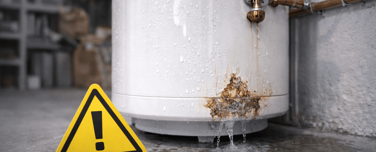 Boiler lekt water: gevaarlijk of niet?