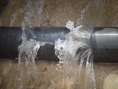 Lekkage waterleiding