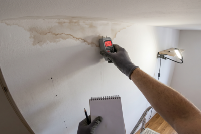 Vochtmeting bij muur en plafond